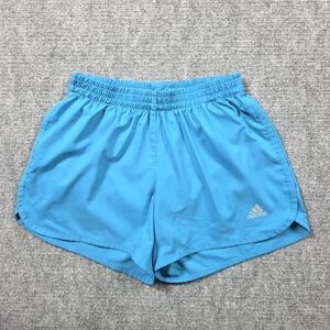 Adidas Energy Running Shorts • XS 4" • Cyan Blue Reflective